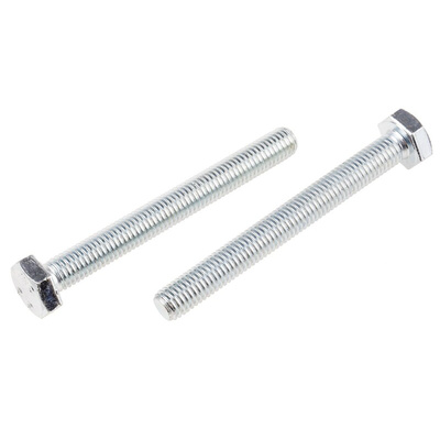 Zinc Plated Steel Hex, Hex Bolt, M10 x 90mm