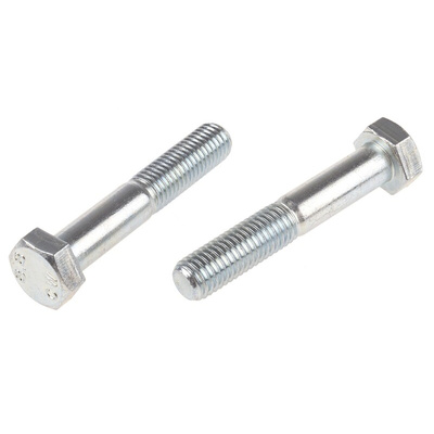 Bright Zinc Plated Steel, Hex Bolt, M14 x 80mm