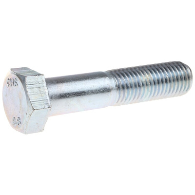 Bright Zinc Plated Steel, Hex Bolt, M16 x 150mm