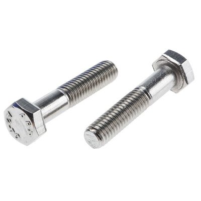 Stainless Steel, Hex Bolt, M6 x 30mm