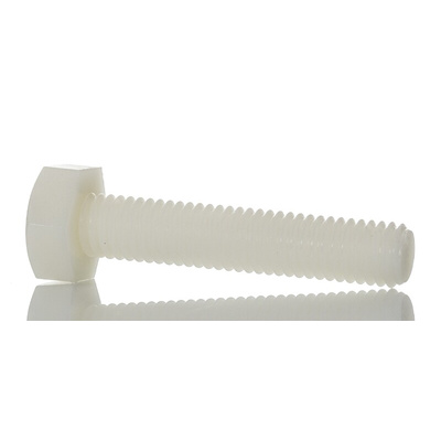 Plain Nylon, Hex Bolt, M10 x 50mm