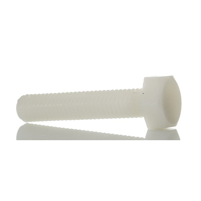 Plain Nylon, Hex Bolt, M10 x 50mm