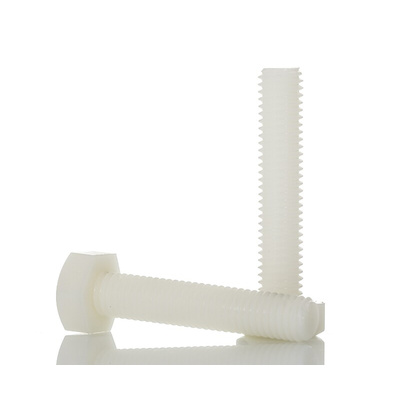 Plain Nylon, Hex Bolt, M10 x 50mm