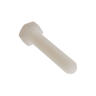 Plain Nylon, Hex Bolt, M8 x 40mm