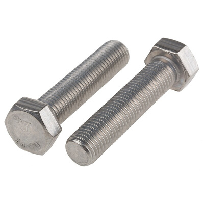 Plain Stainless Steel Hex, Hex Bolt, M16 x 70mm