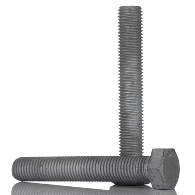 Galvanised Steel, Hex Bolt, M16 x 100mm