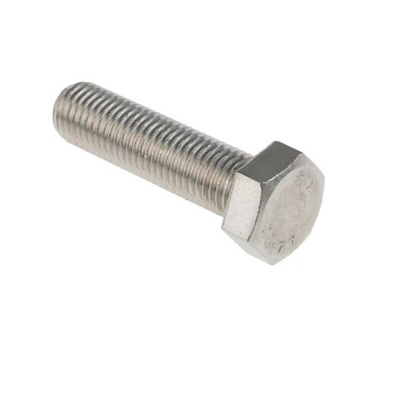 Plain Stainless Steel, Hex Bolt, M16 x 60mm
