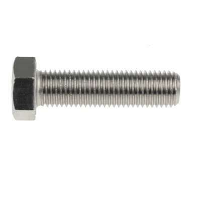 Plain Stainless Steel, Hex Bolt, M16 x 60mm