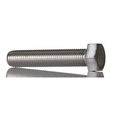 Plain Stainless Steel, Hex Bolt, M16 x 80mm