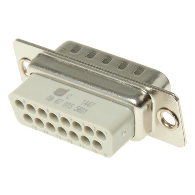HARTING 15 Way Cable Mount D-sub Connector Plug