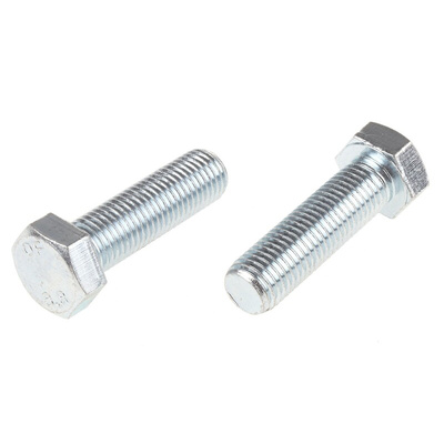 Zinc Plated Steel Hex, Hex Bolt, M16 x 55mm