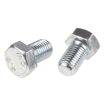 Zinc Plated Steel Hex, Hex Bolt, M16 x 25mm
