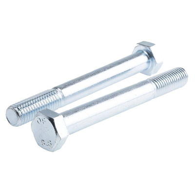 Bright Zinc Plated Steel, Hex Bolt, M14 x 120mm