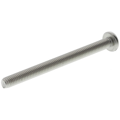 RS PRO Slot Pan A2 304 Stainless Steel Machine Screws DIN 85, M4x50mm