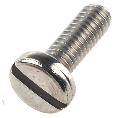 RS PRO Slot Pan A4 316 Stainless Steel Machine Screws DIN 85, M4x12mm