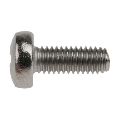 RS PRO Pozidriv Pan A4 316 Stainless Steel Machine Screws DIN 7985, M3x8mm