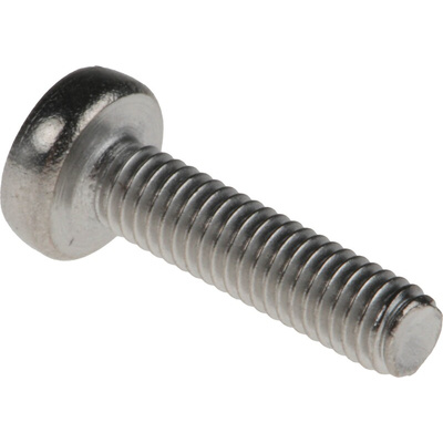 RS PRO Pozidriv Pan A4 316 Stainless Steel Machine Screws DIN 7985, M3x12mm