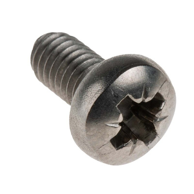 RS PRO Pozidriv Pan A4 316 Stainless Steel Machine Screws DIN 7985Z, M4x8mm