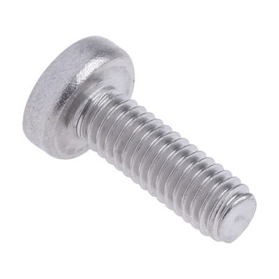 RS PRO Pozidriv Pan A4 316 Stainless Steel Machine Screws DIN 7985, M4x12mm