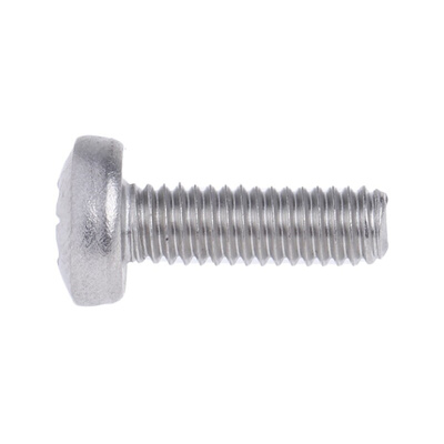 RS PRO Pozidriv Pan A4 316 Stainless Steel Machine Screws DIN 7985, M4x12mm