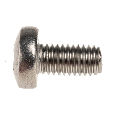 RS PRO Pozidriv Pan A4 316 Stainless Steel Machine Screws DIN 7985, M5x10mm