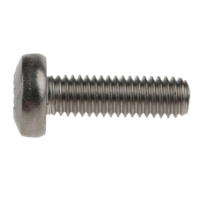 RS PRO Pozidriv Pan A4 316 Stainless Steel Machine Screws DIN 7985, M6x20mm