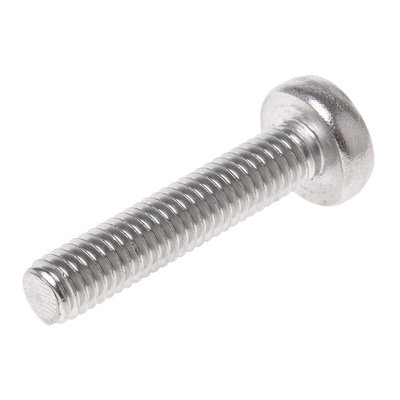 RS PRO Pozidriv Pan A4 316 Stainless Steel Machine Screws DIN 7985, M6x30mm