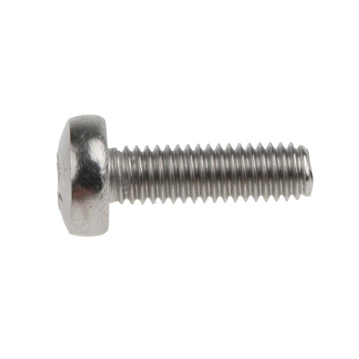 RS PRO Pozidriv Pan A2 304 Stainless Steel Machine Screws DIN 7985, M3x10mm