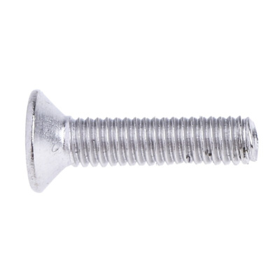 RS PRO Pozidriv Countersunk A2 304 Stainless Steel Machine Screws DIN 965, M3x12mm
