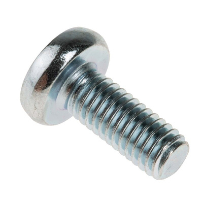 RS PRO Pozidriv Pan Steel Machine Screws DIN 7985Z, M5x12mm