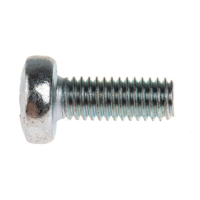 RS PRO Pozidriv Pan Steel Machine Screws DIN 7985Z, M6x16mm