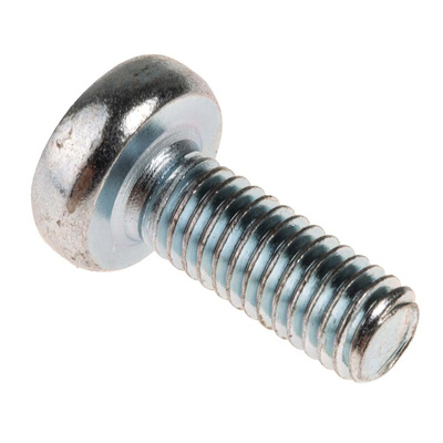 RS PRO Pozidriv Pan Steel Machine Screws DIN 7985Z, M6x16mm
