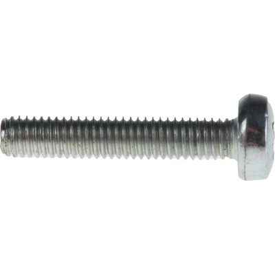 RS PRO Pozidriv Pan Steel Machine Screws DIN 7985, M3x16mm