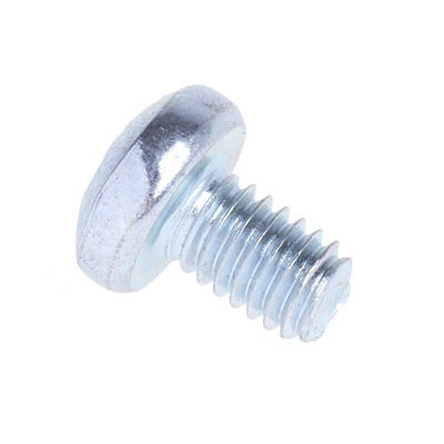 RS PRO Pozidriv Pan Steel Machine Screws DIN 7985, M4x6mm