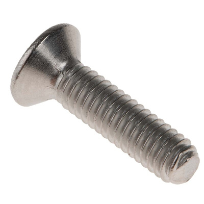 RS PRO Pozidriv Countersunk A4 316 Stainless Steel Machine Screws DIN 965, M4x16mm