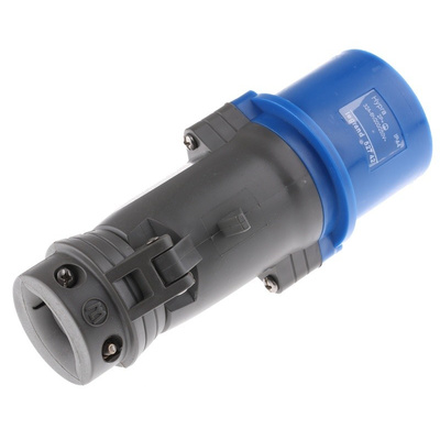Legrand, HYPRA IP44 Blue Cable Mount 2P+E Industrial Power Plug, Rated At 32.0A, 230.0 V