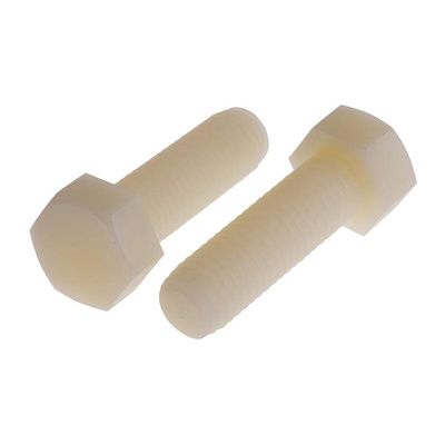 Plain Nylon, Hex Bolt, M12 x 40mm