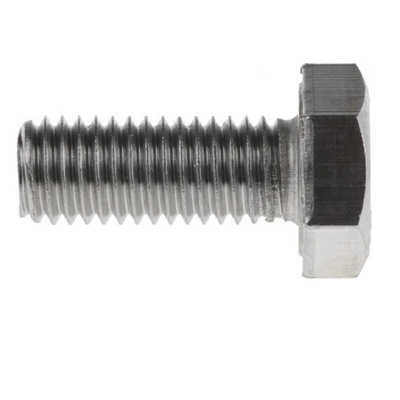 Plain Stainless Steel, Hex Bolt, M10 x 25mm
