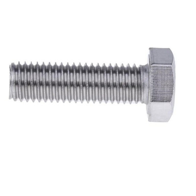 Plain Stainless Steel, Hex Bolt, M12 x 40mm