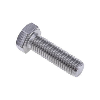 Plain Stainless Steel, Hex Bolt, M12 x 40mm
