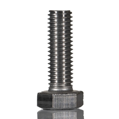 Plain Stainless Steel, Hex Bolt, M10 x 30mm