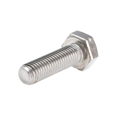 Plain Stainless Steel, Hex Bolt, M10 x 35mm