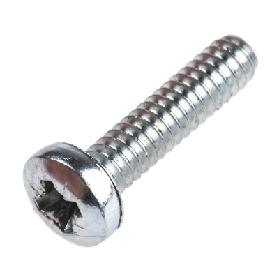 RS PRO Pozidriv Pan Steel Machine Screwsx1/2in