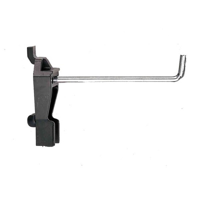 Raaco Acetal, Steel, Fixing Plate J Hook, 75mm, 27mm