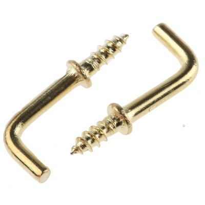 RS PRO Brass, Screw Hook, 20mm, 13mm