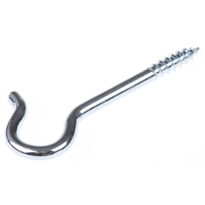 RS PRO Steel, Screw J Hook, 53mm, 10mm