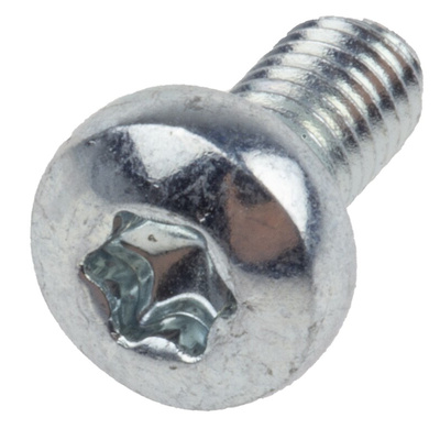 RS PRO Torx Pan Steel Machine Screws, M3x6mm
