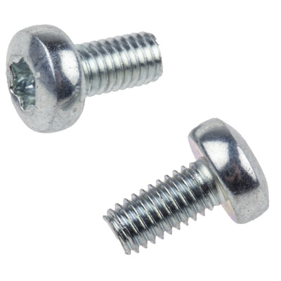 RS PRO Torx Pan Steel Machine Screws, M3x6mm