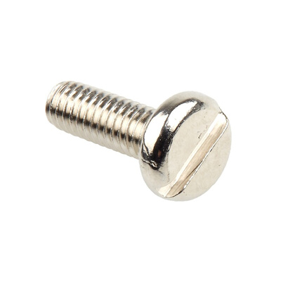 RS PRO Slot Pan Brass Machine Screws DIN 85, M4x12mm