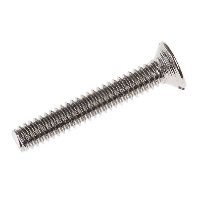 RS PRO Slot Countersunk Brass Machine Screws DIN 963, M2x12mm